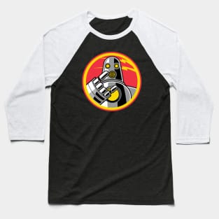 Metal Robot - Robot Only Logo Baseball T-Shirt